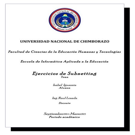 Ejercicios de subnetting