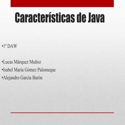 Características Java