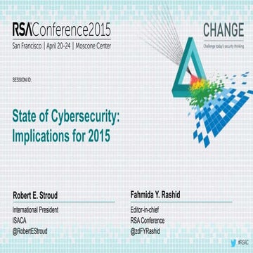 ISACA and RSA CSX Presentation from the RSA 2015 Conference 