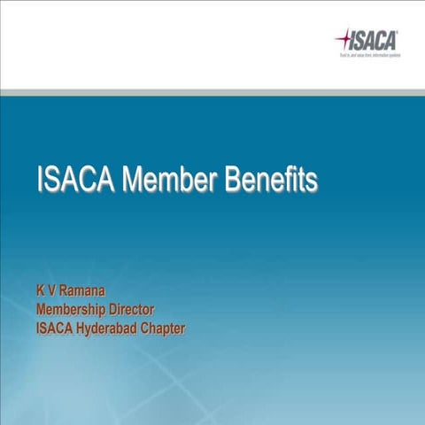 ISACA Member Benefits | PPSX