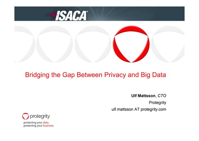 Isaca new delhi india   privacy and big data
