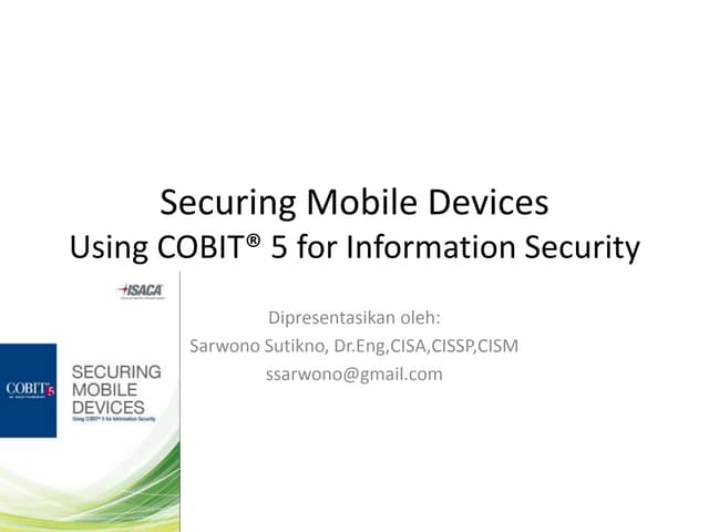 Isaca tech session 19 feb 2013   securing mobile devices rev