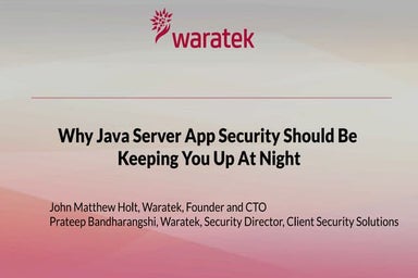 Waratek ISACA Webinar