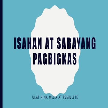 Isahan at Sabayang Pagbigkas