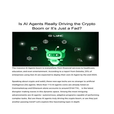 AI Agents and the Crypto Surge: Genuine Impact or Trendy Buzz?