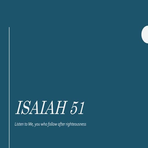 Isaiah 51 | PPTX