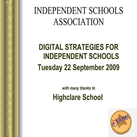 IsaNet Digital Strategy 09 09