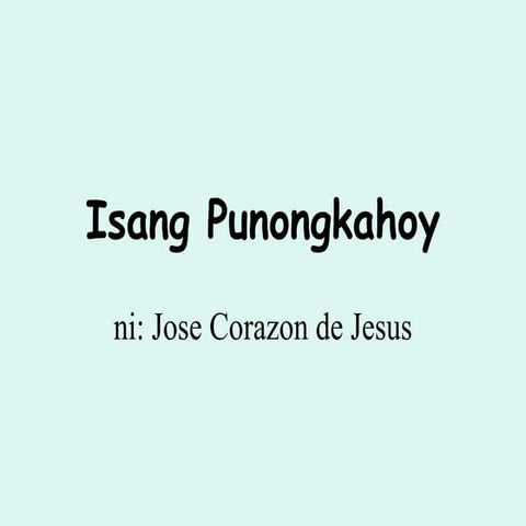 Isang punongkahoy