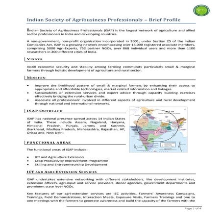 Indian Society of Agribusiness Professionals
