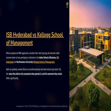 ISB-Hyderabad-vs-Kellogg-School-of-Management | PDF