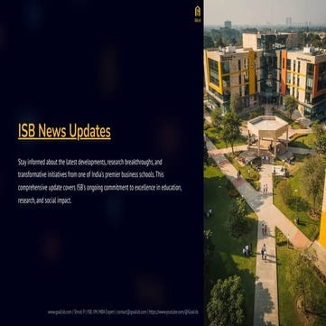 ISB News & Updates 2026: Admissions Changes, New Programs, Placement ...