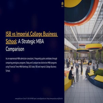 ISB-vs-Imperial-College-Business-School-A-Strategic-MBA-Comparison | PDF