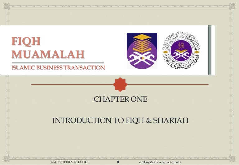 Isb540 Fiqh Shariah