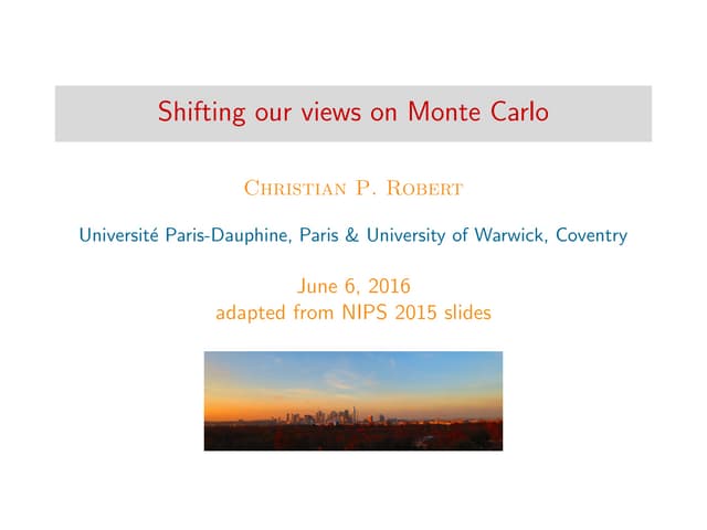 Discussion of Persi Diaconis' lecture at ISBA 2016