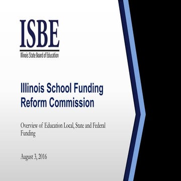 Overview of Education Local, State and Federal Funding - ISBE