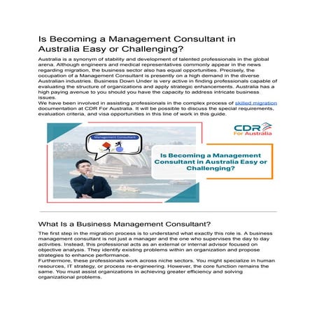 Navigating the Path to Becoming a Management Consultant in Australia ...