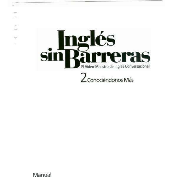 Inglés sin barreras manual 2 dvd