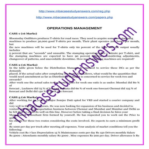 case study solutions. bms.mba.emba.dms.aravind 9901366442 | DOC