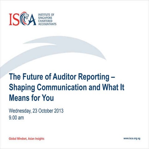 The Future of Auditor Reporting Forum - Shaping Communication and What It Mea...