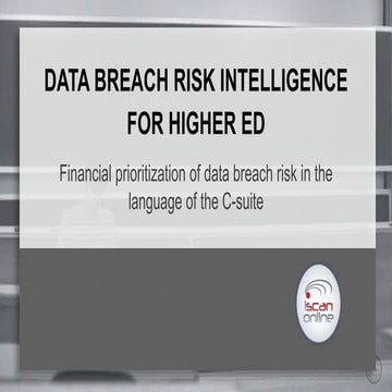 Data Breach Risk Intelligence for Higher Education