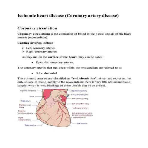 Ischemic heart diseae lecture