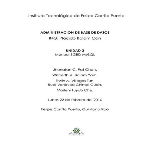 MANUAL MySQL ISCFCP (ABD) SEM 6