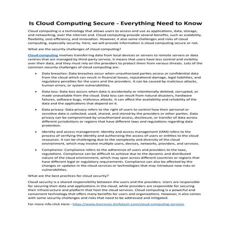 Is Cloud Computing Secure - Everything Need to Know.docx