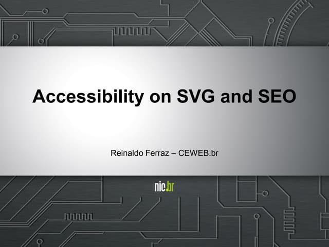 Accessibility on SVG and SEO
