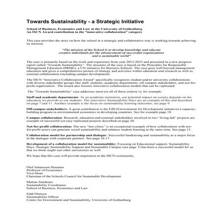 2016 ISCN Awards: Innovative Collaboration