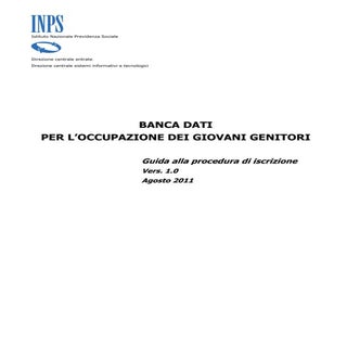 Iscrizione giovani genitori