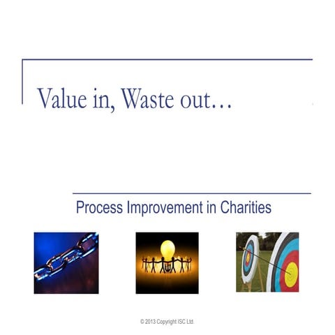 Smarter Fundraising - Value in, Waste out