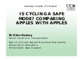 Is cycling a safe mode of transport?