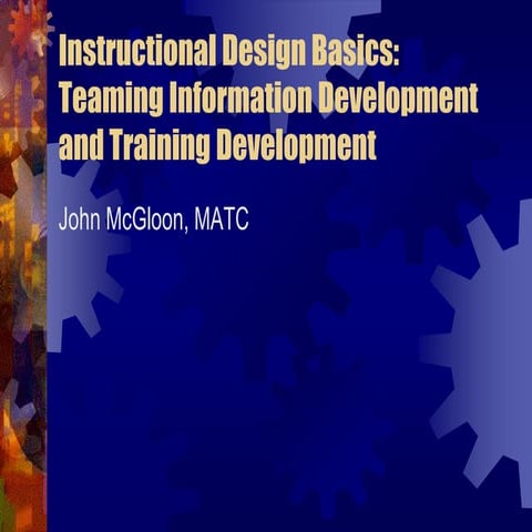 Isd basics stc