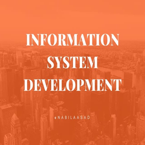 MIS Class - Development of Information Systems