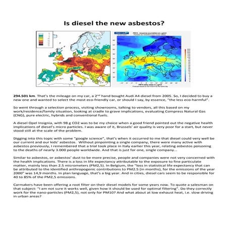 Is diesel the new asbestos?