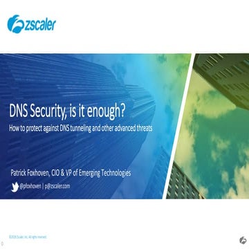 DNS Security, is it enough? 