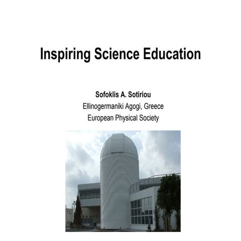INSPIRING SCIENCE EDUCATION ETWINNING WEBINAR