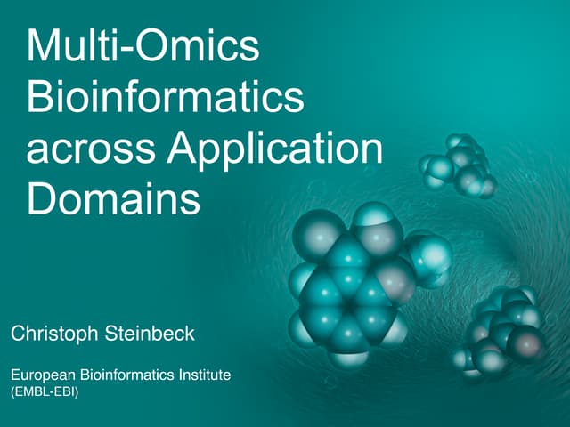 Multi-Omics Bioinformatics across Application Domains