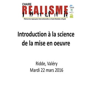 Introduction à la science de la mi...
