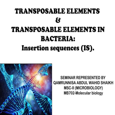 Is elements transposons final