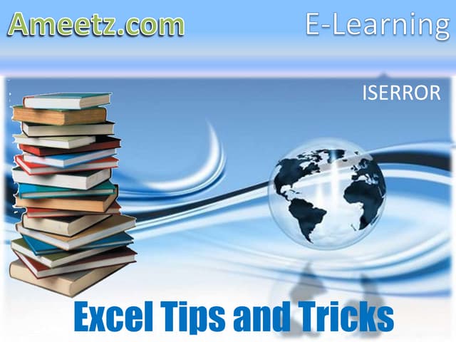E-Learning from Ameetz (ISERROR formula)