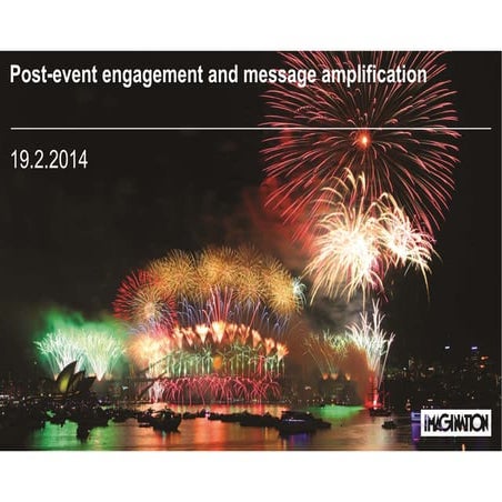 BNC Global Event Show on 'Post event engagement and message amplification' 