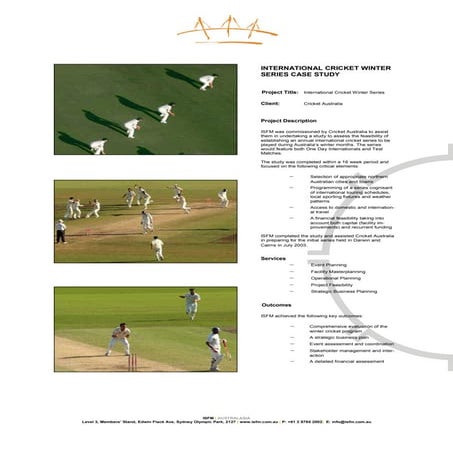 International Winter Series Cricket Feasibility Study | PDF