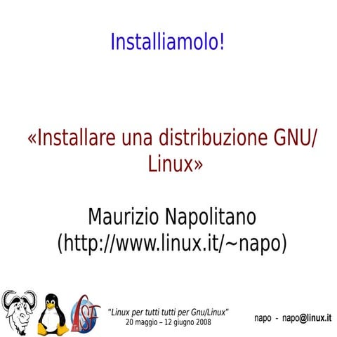 Installare GNU/Linux (Ubuntu)