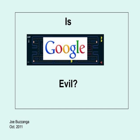Is Google Evil 3.0