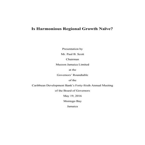 Is Harmonious Regional Growth Naïve?