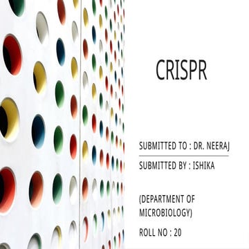 CRISPR  - DEFINE, GOALS  AND  APPLICATIONS