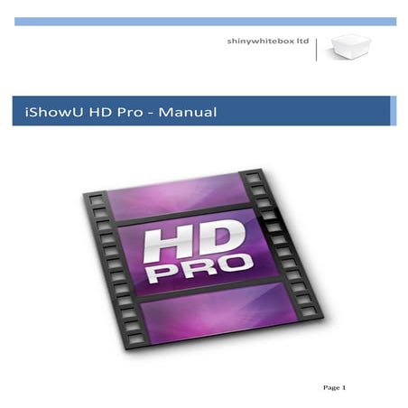 I showu hd pro manual