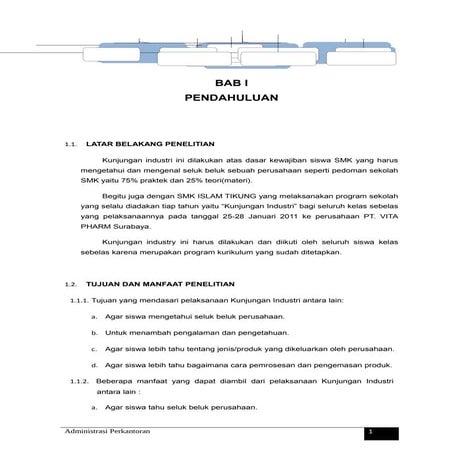 Laporan Kunjungan Industri