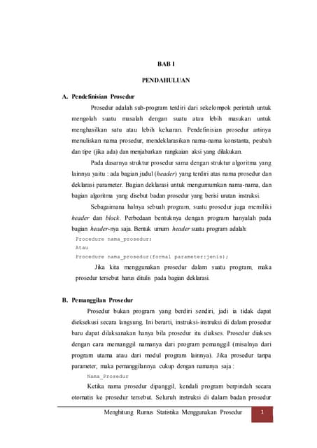 Laporan Praktikum ALPRO-Berhitung Rumus Statistika